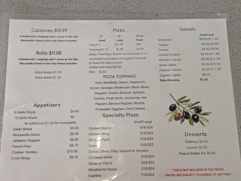 Francesca's Pizzeria & Restaurant Menu image 4